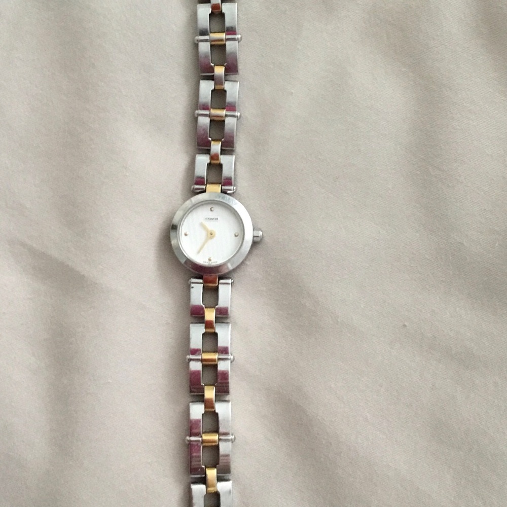 Coach Silver and Gold Watch